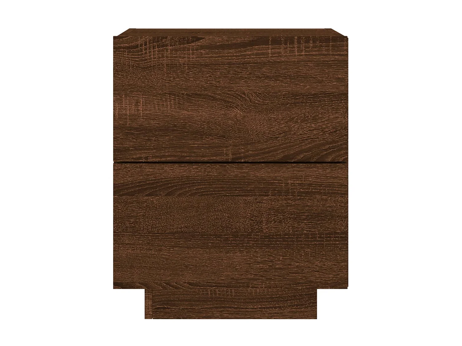 Marit Elise  Armoires de chevet et lumières LED 2 pcs chêne marron