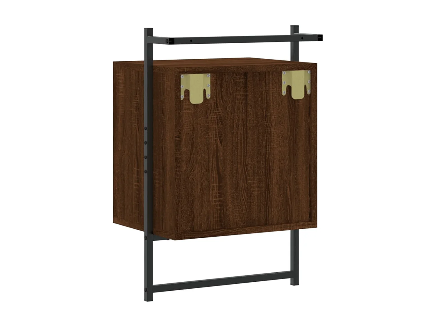 Gina Sofie  Table de chevet murale chêne brun 40x30x61 cm bois d'ingénierie