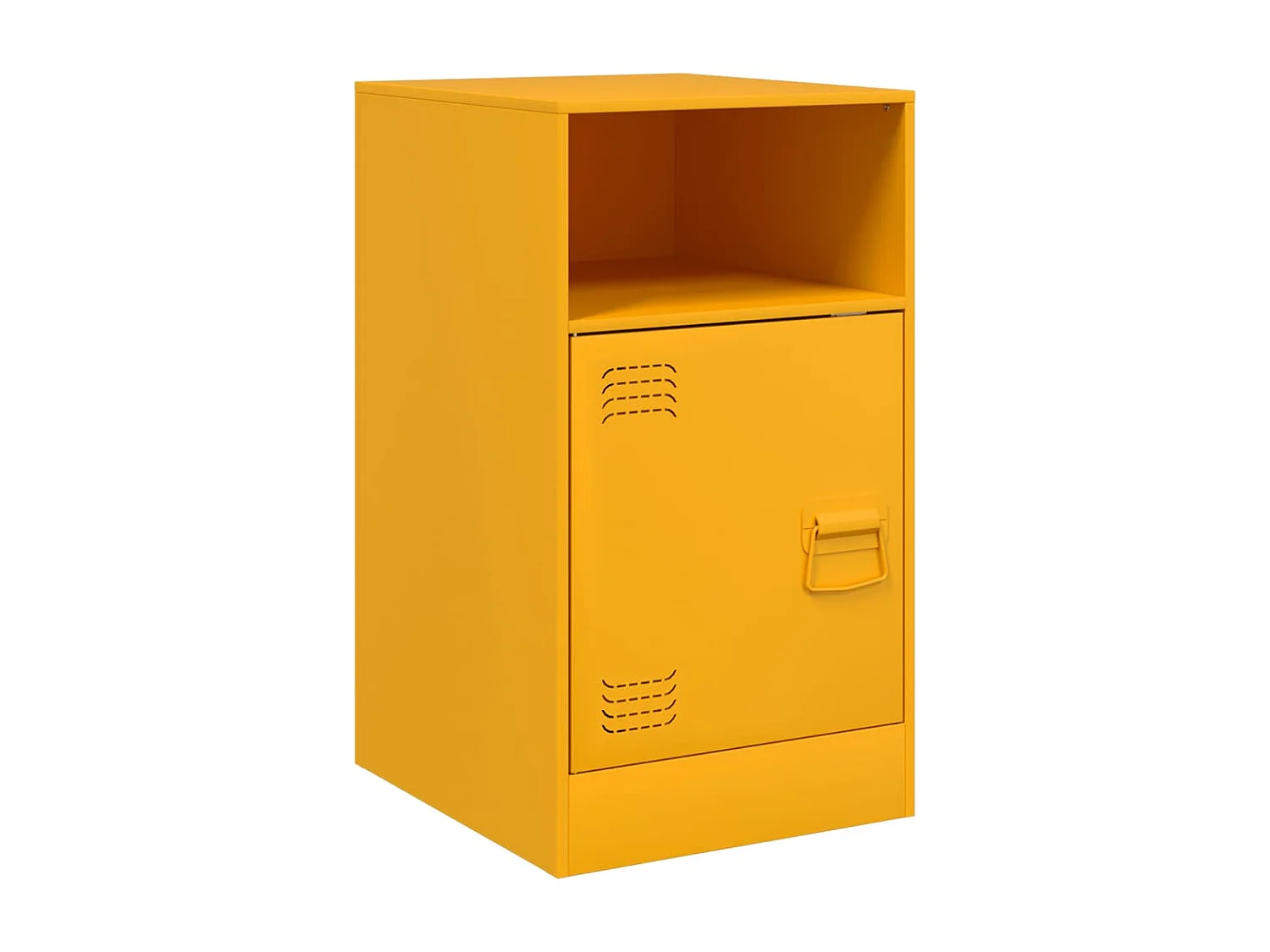 Chasity  Tables de chevet 2 pcs jaune moutarde 34,5x39x62 cm acier