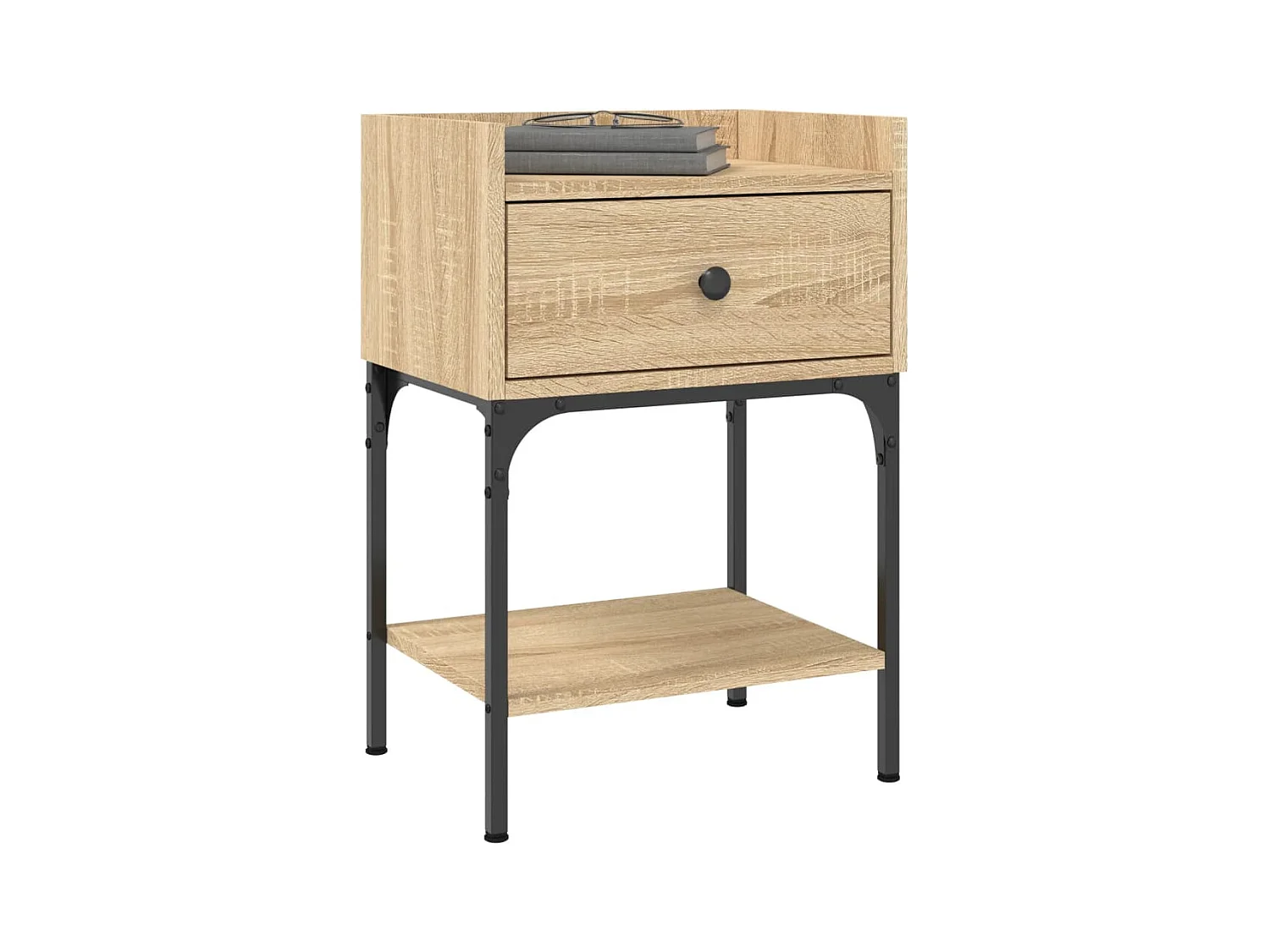 Charlie  Table de chevet chêne sonoma 40,5x31x60 cm bois d'ingénierie