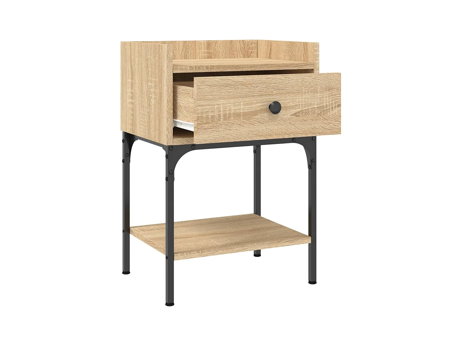 Charlie  Table de chevet chêne sonoma 40,5x31x60 cm bois d'ingénierie