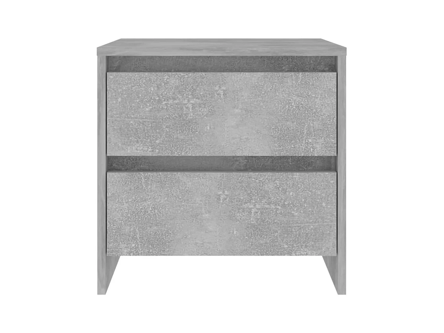 Robert  Table de chevet gris béton 45x34,5x44,5 cm bois d’ingénierie