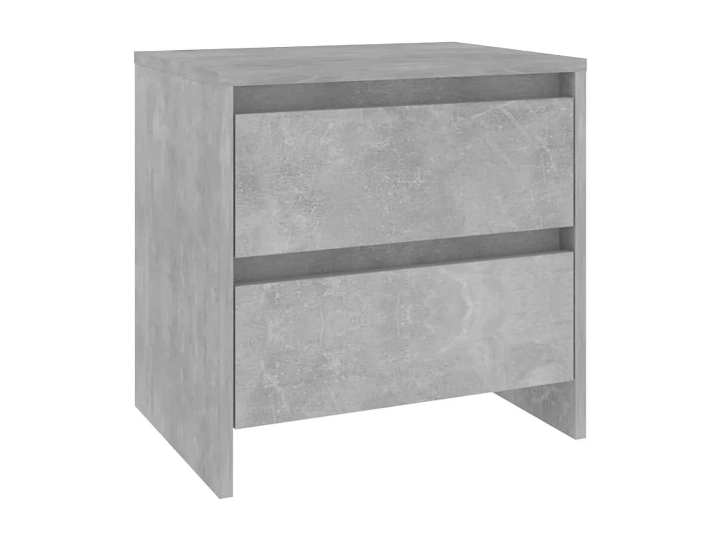 Robert  Table de chevet gris béton 45x34,5x44,5 cm bois d’ingénierie