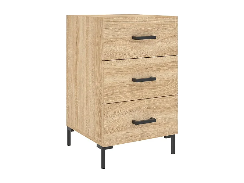 Mireya  Table de chevet chêne sonoma 40x40x66 cm bois d'ingénierie