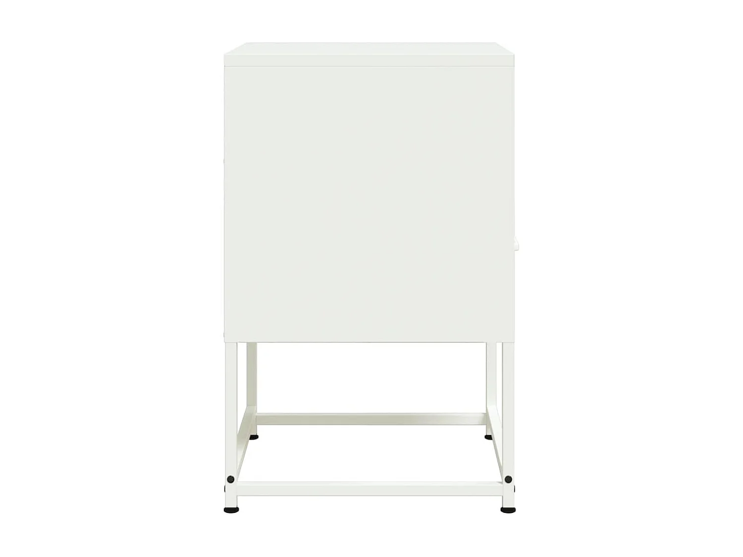 Inanna  Table de chevet blanc 36x39x60,5 cm acier