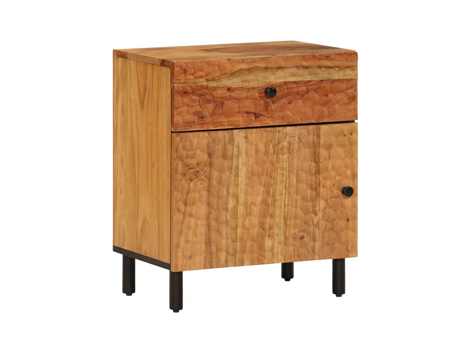 Wyrinna  Table de chevet 50x33x60 cm bois d'acacia solide