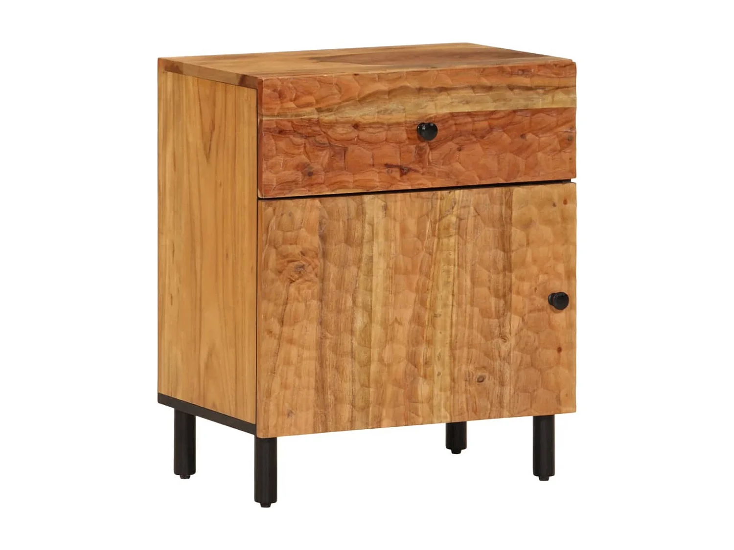 Wyrinna  Table de chevet 50x33x60 cm bois d'acacia solide