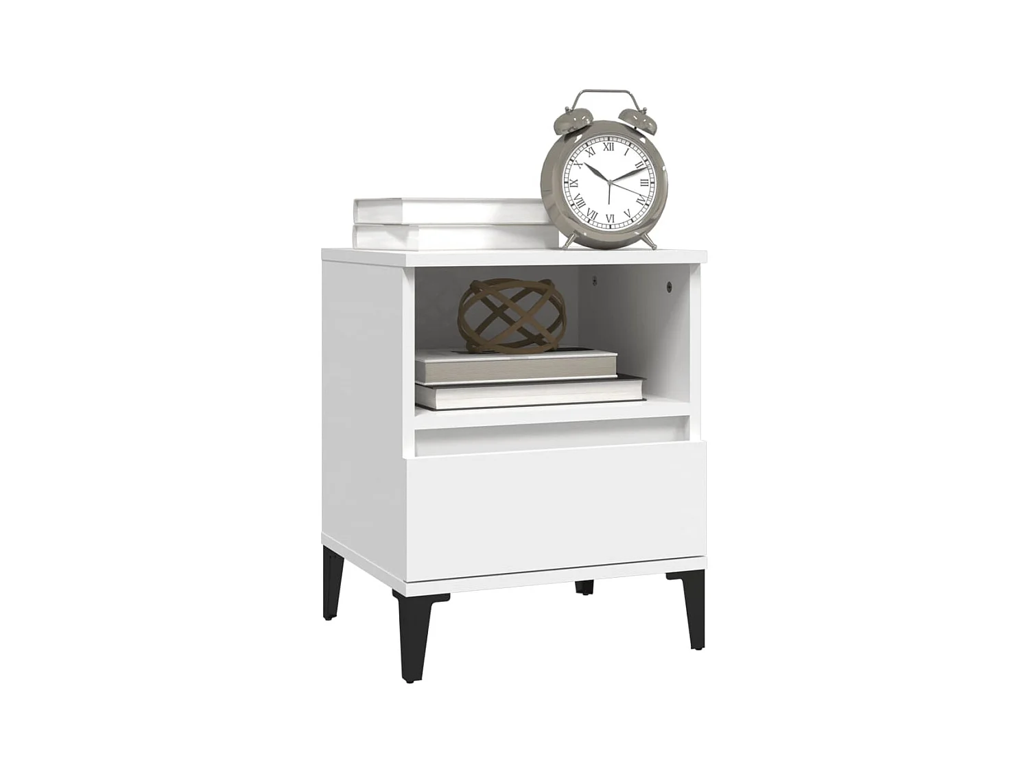 Centennial  Tables de chevet 2 pcs Blanc 40x35x50 cm