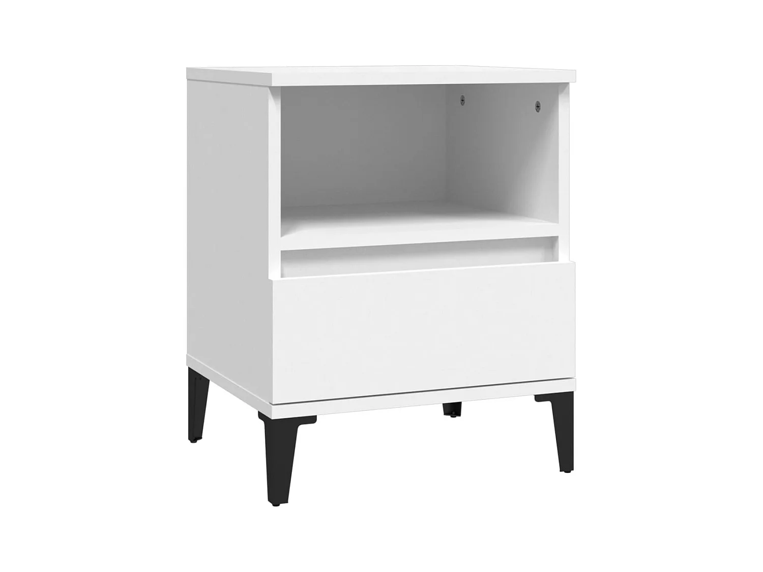 Centennial  Tables de chevet 2 pcs Blanc 40x35x50 cm