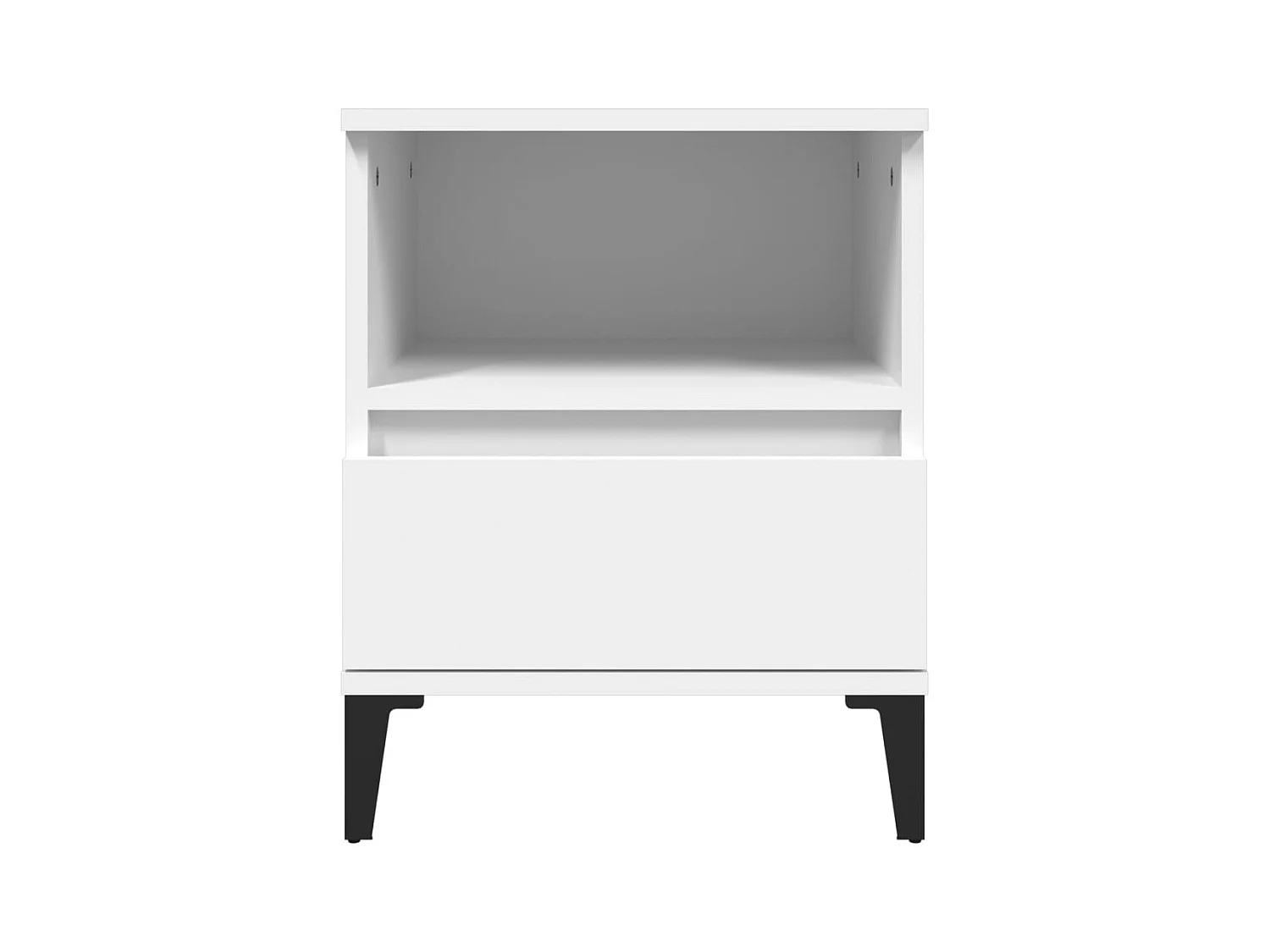 Centennial  Tables de chevet 2 pcs Blanc 40x35x50 cm