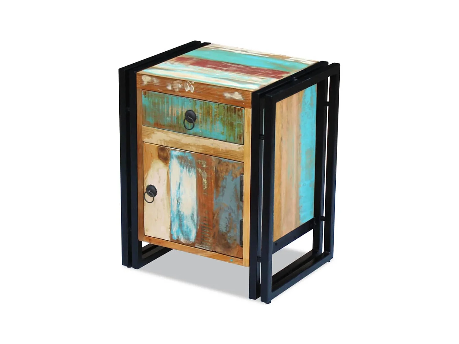 Garden Furniture -  Table de chevet Bois de récupération massif