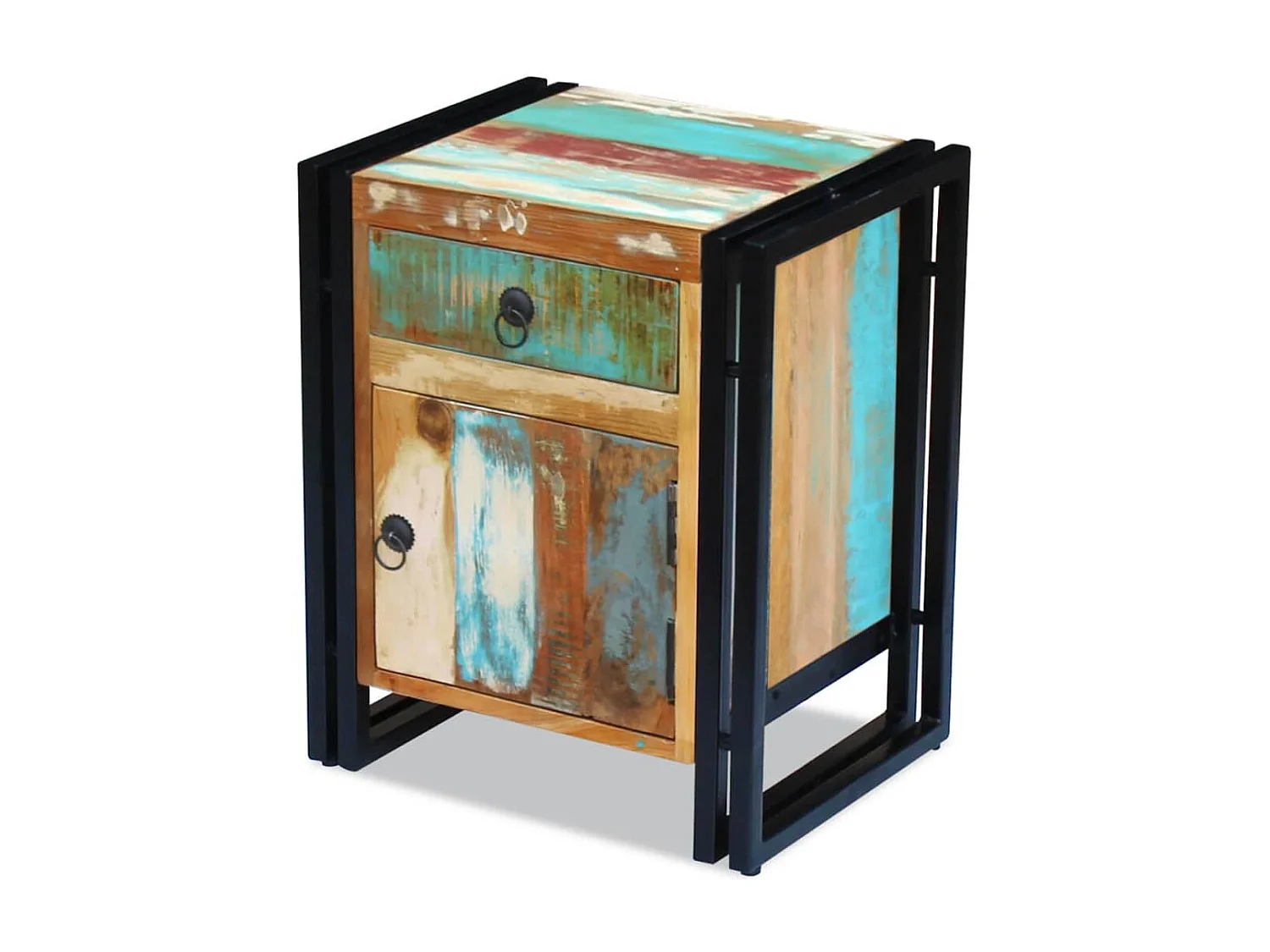 Garden Furniture -  Table de chevet Bois de récupération massif