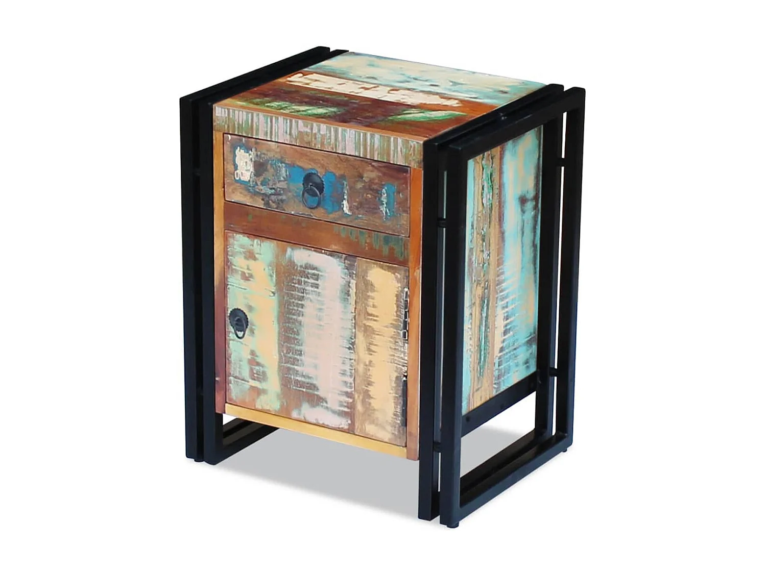 Garden Furniture -  Table de chevet Bois de récupération massif