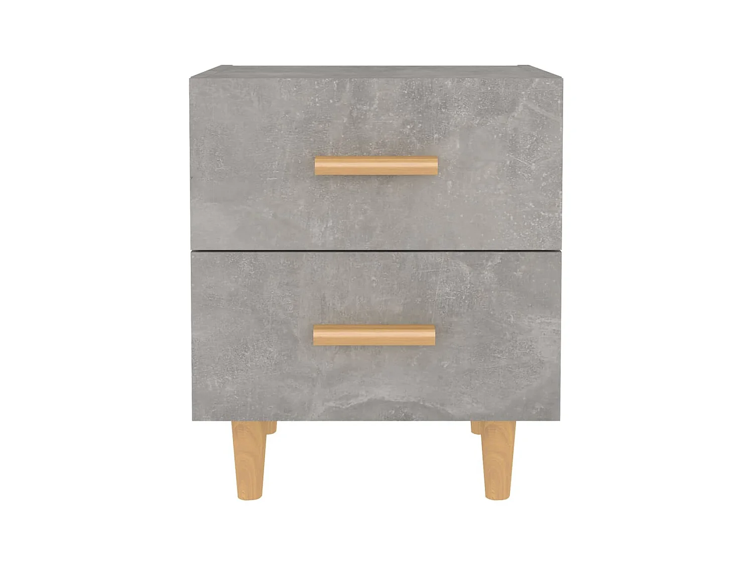 Ferrara  Tables de chevet 2 pcs Gris béton 40x35x47,5 cm