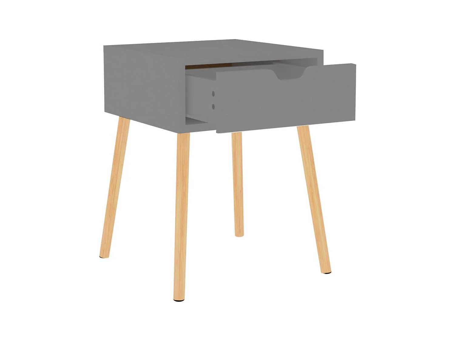 Wellsville  Tables de chevet 2 pcs Gris 40x40x56 cm Bois d'ingénierie