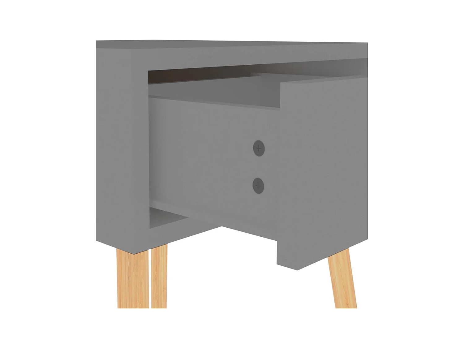 Wellsville  Tables de chevet 2 pcs Gris 40x40x56 cm Bois d'ingénierie