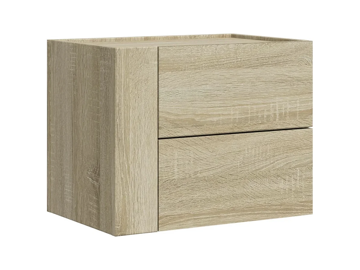 Dayton  Tables de chevet murales 2 pcs chêne sonoma 45x30x35 cm