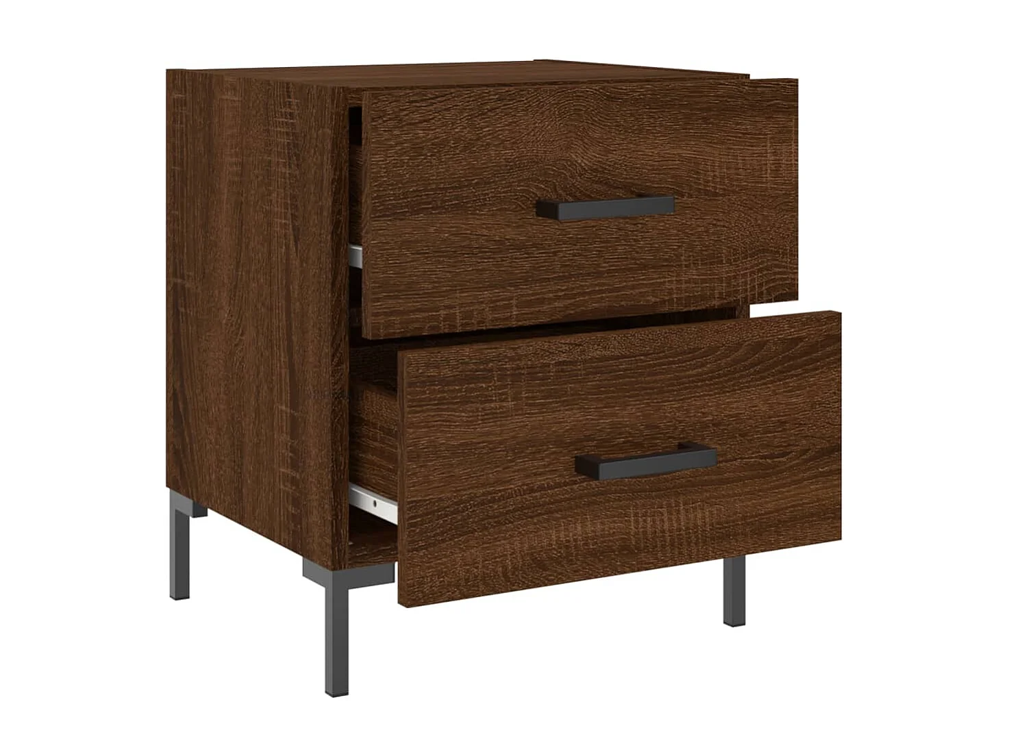 Myrion  Tables de chevet 2 pcs chêne marron 40x35x47,5 cm