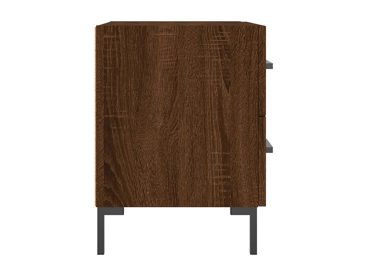 Myrion  Nachtkastjes 2 st 40x35x47,5 cm bewerkt hout bruin eikenkleur