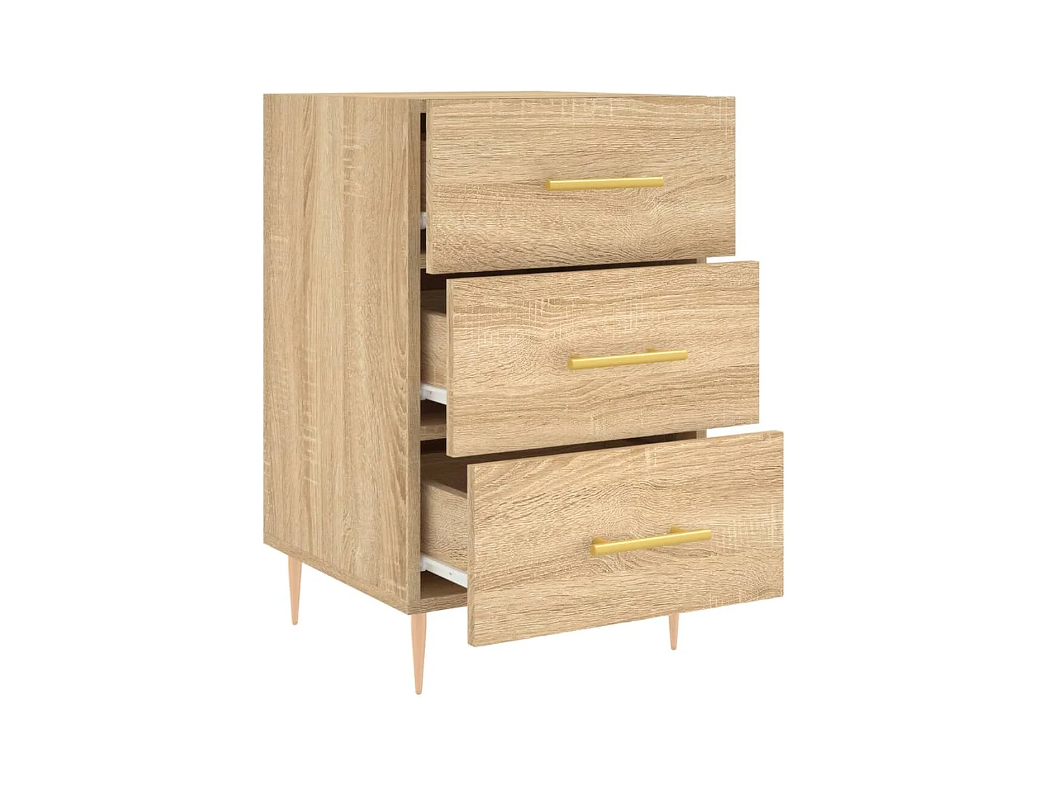 Sophie-Pauline  Table de chevet chêne sonoma 40x40x66 cm bois d'ingénierie