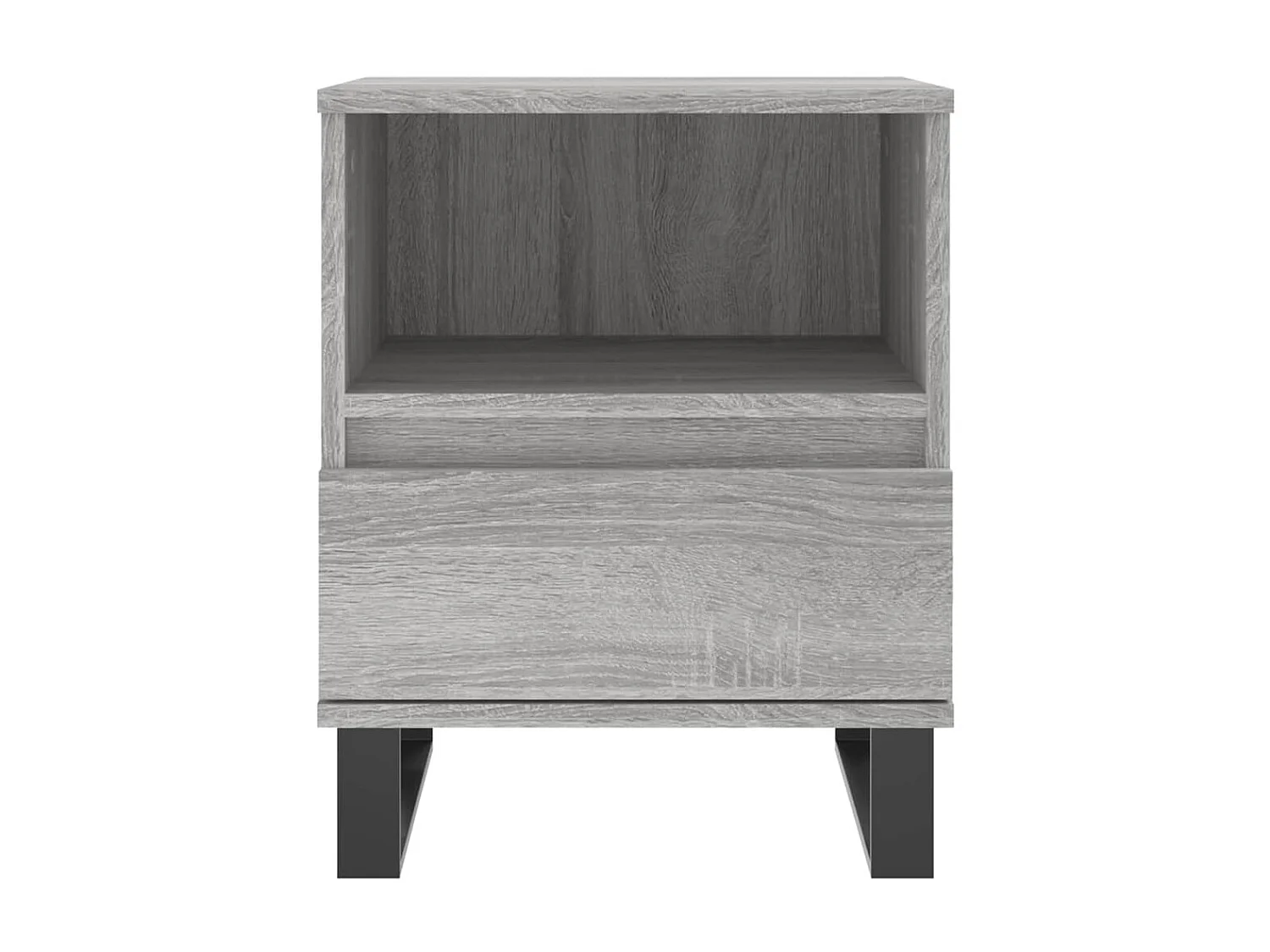 Pau  Table de chevet sonoma gris 40x35x50 cm bois d’ingénierie
