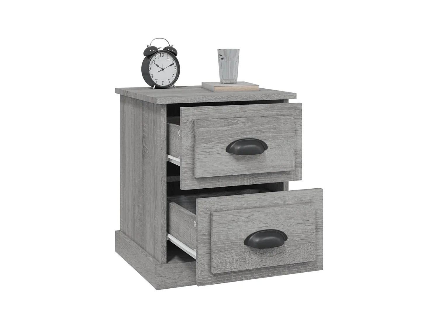 Arras  Tables de chevet 2 pcs sonoma gris 39x39x47,5cm bois ingénierie