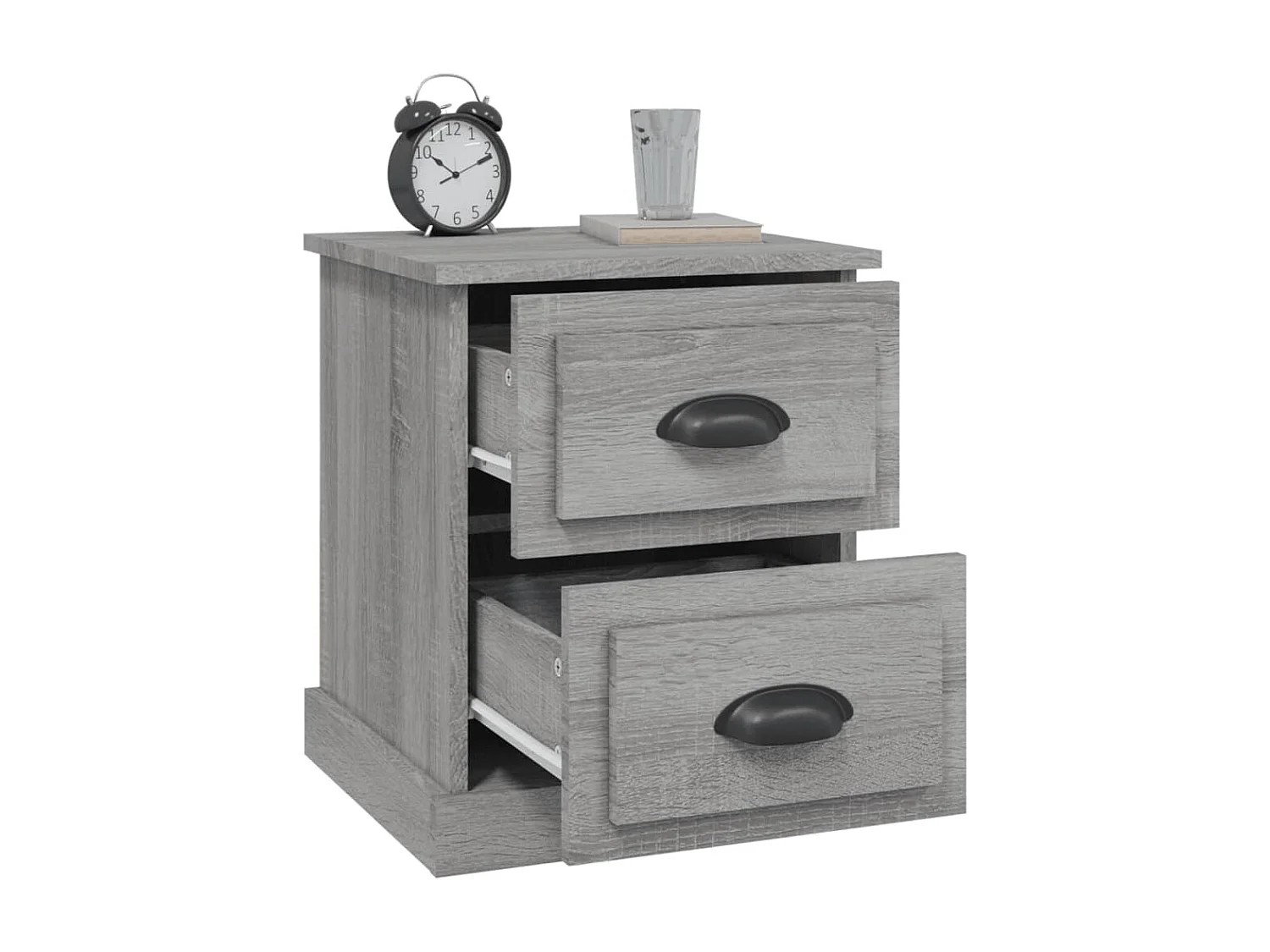 Arras  Tables de chevet 2 pcs sonoma gris 39x39x47,5cm bois ingénierie