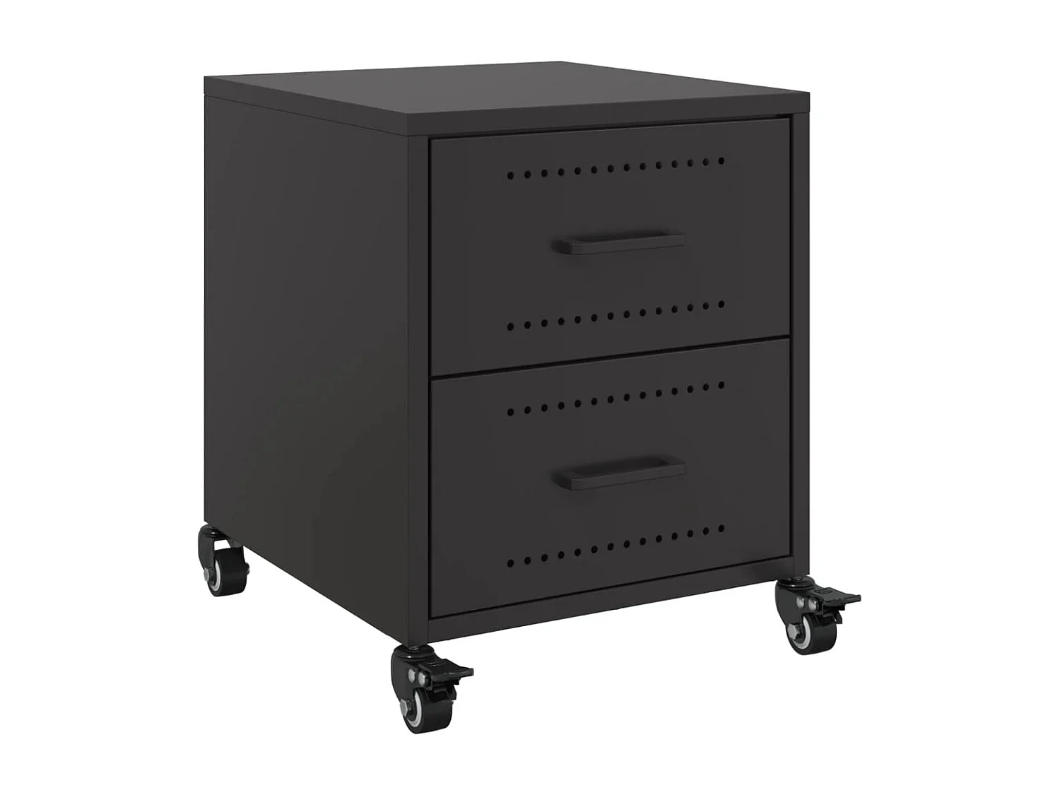 Roanoke  Table de chevet noir 36x39x43,5 cm acier