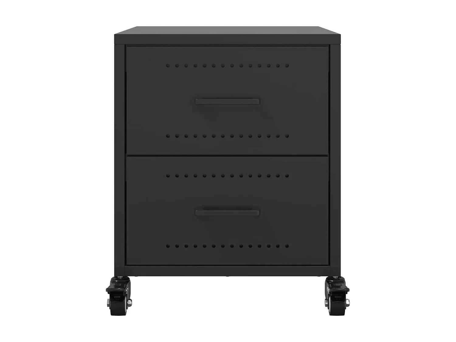 Roanoke  Table de chevet noir 36x39x43,5 cm acier
