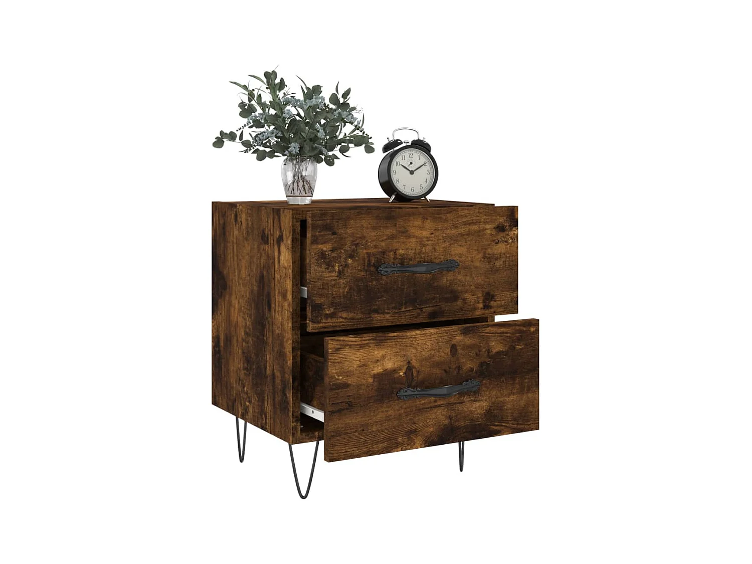 Alameda  Tables de chevet 2pcs chêne fumé 40x35x47,5cm bois d’ingénierie