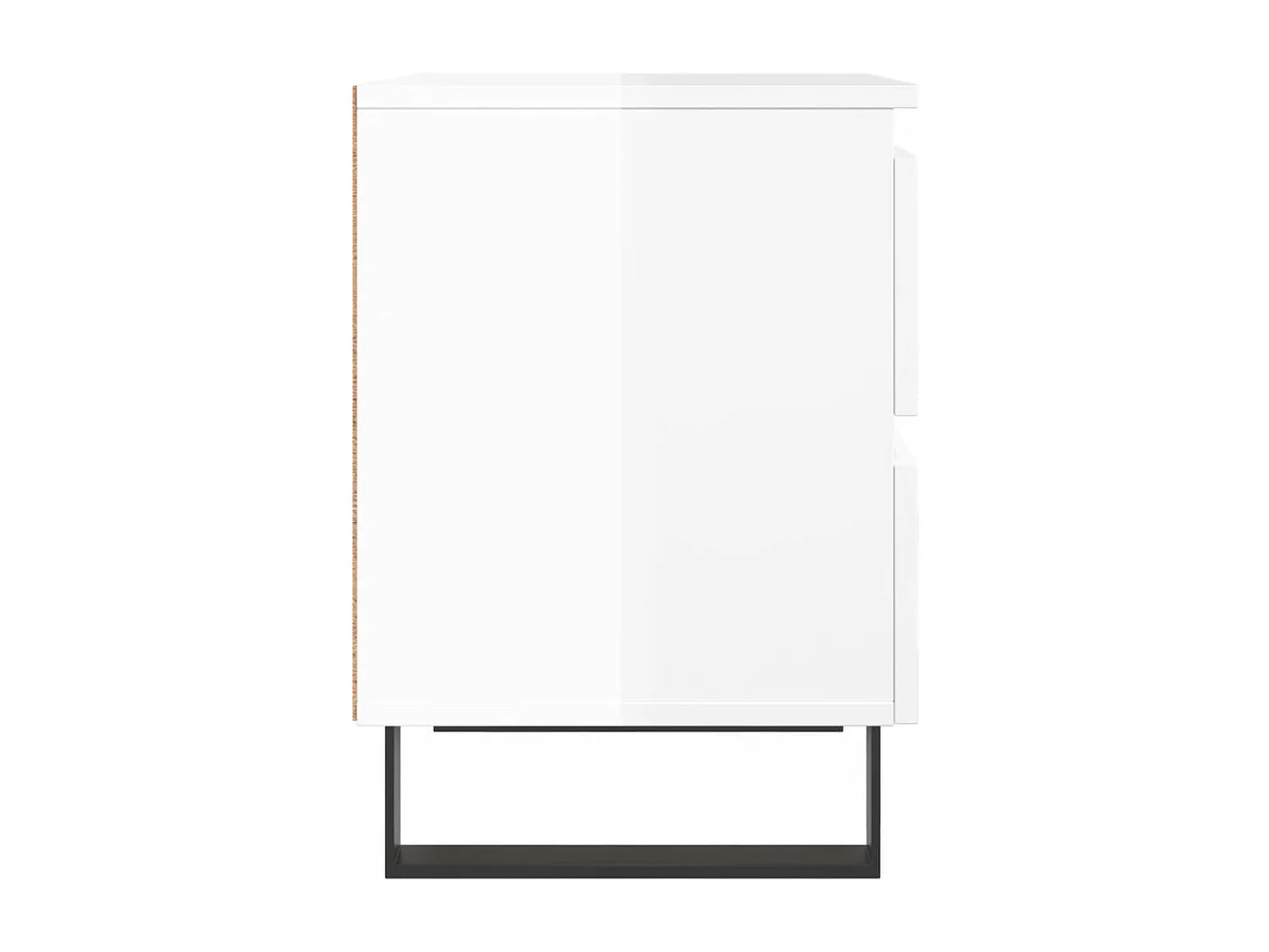 Westfield  Tables de chevet 2 pcs blanc brillant 40x35x50 cm