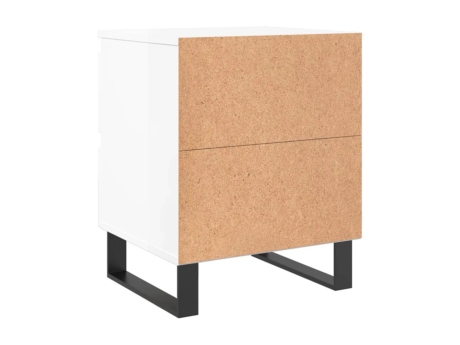 Westfield  Tables de chevet 2 pcs blanc brillant 40x35x50 cm