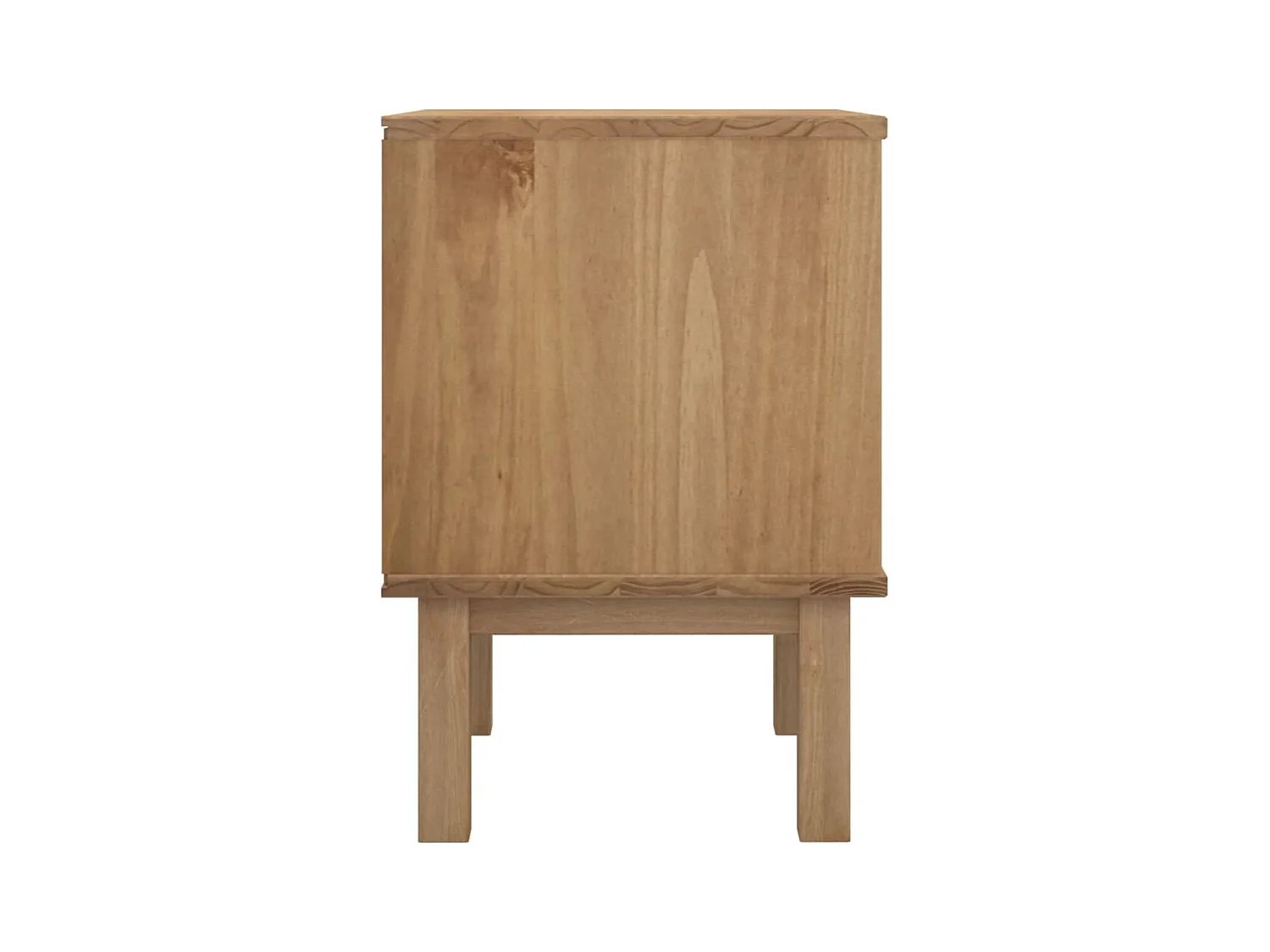 Laurent-Marie  Table de chevet OTTA marron et gris 45x39x57 cm bois pin massif