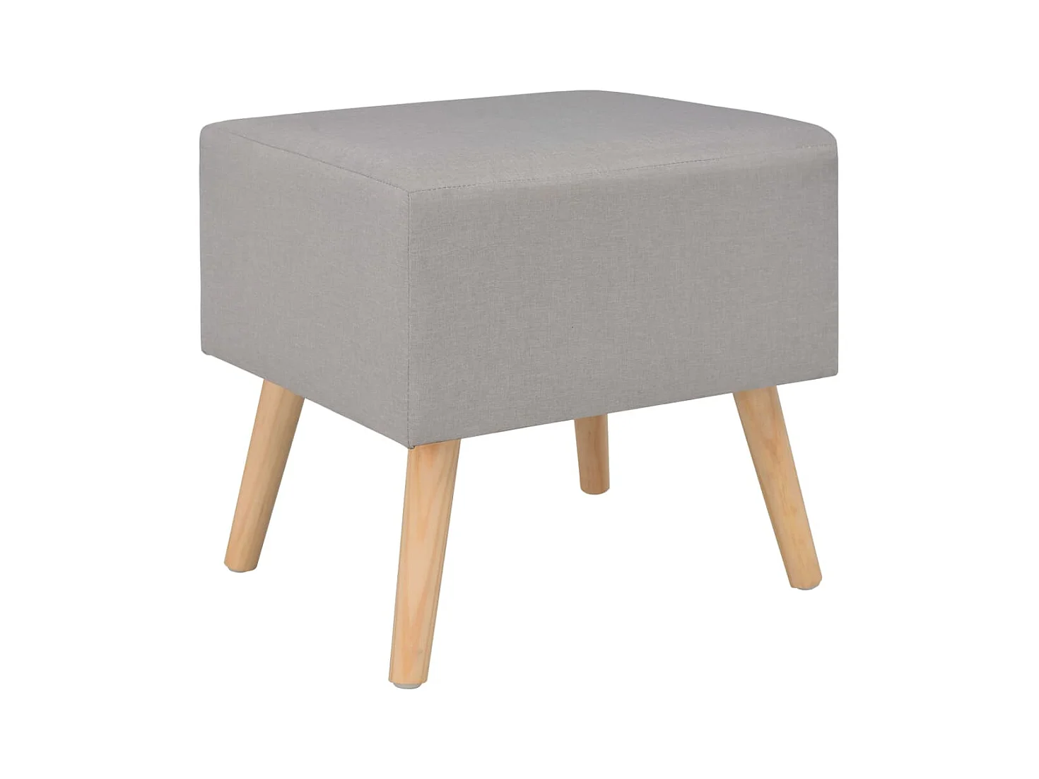 Melina Isabel  Table de chevet Gris 40x35x40 cm Tissu