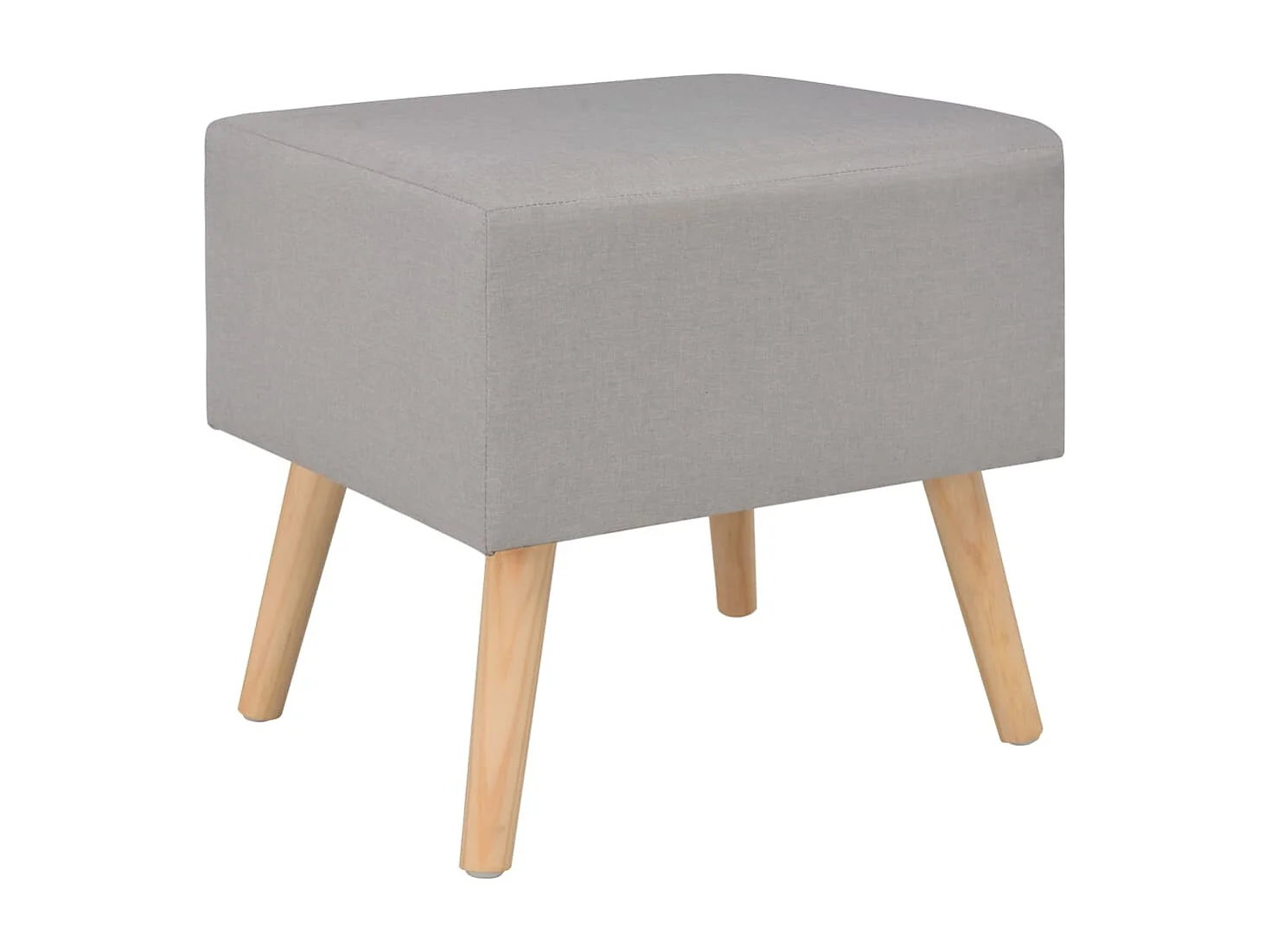 Melina Isabel  Table de chevet Gris 40x35x40 cm Tissu