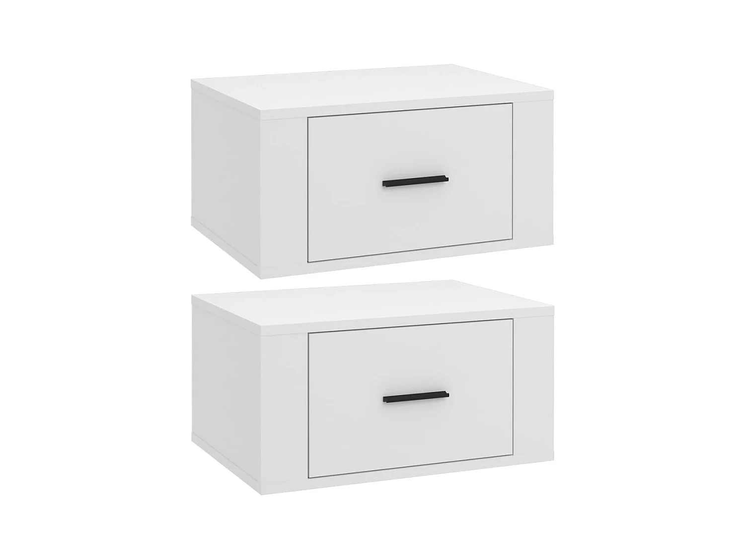 Culpeper  Tables de chevet murales 2 pcs Blanc 50x36x25 cm