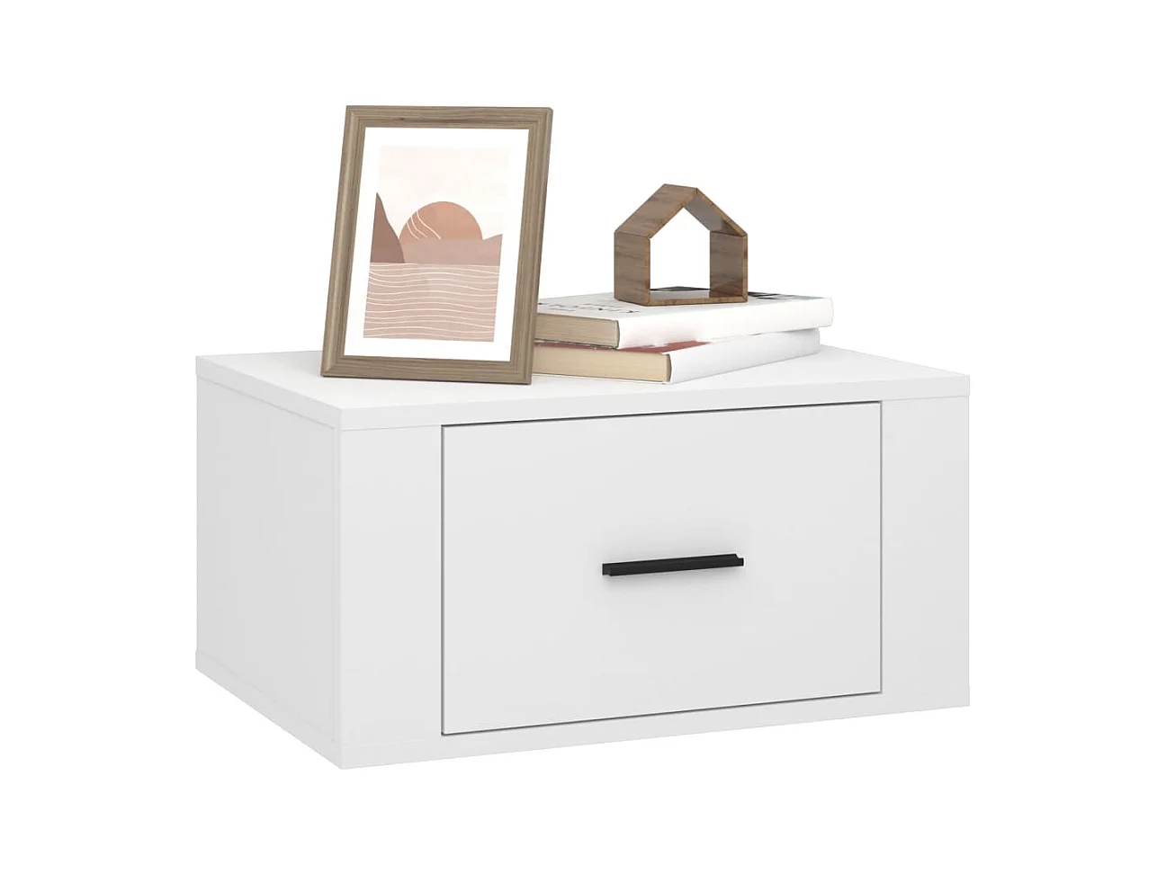 Culpeper  Tables de chevet murales 2 pcs Blanc 50x36x25 cm