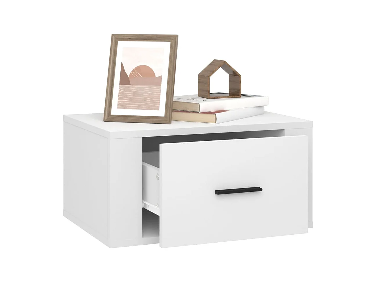 Culpeper  Tables de chevet murales 2 pcs Blanc 50x36x25 cm