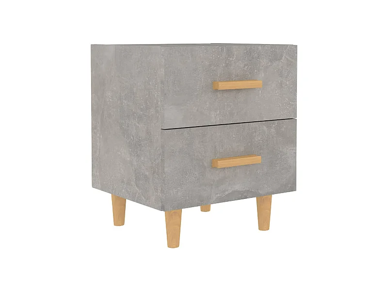 Ferrara  Mesita de noche gris hormigón 40x35x47,5 cm