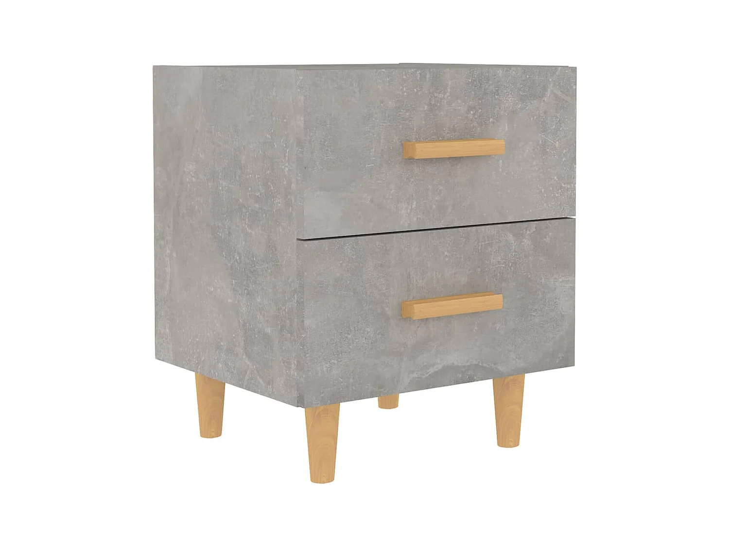 Ferrara  Table de chevet Gris béton 40x35x47,5 cm