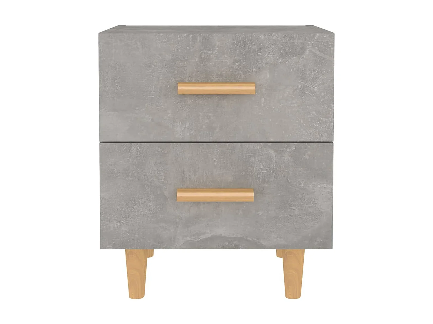 Ferrara  Table de chevet Gris béton 40x35x47,5 cm