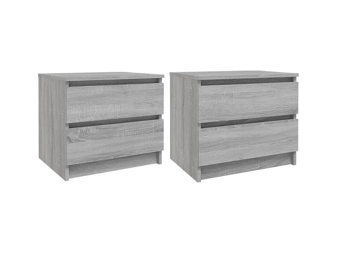 Weldon Spring  Tables de chevet 2 pcs Sonoma gris 50x39x43,5cm Bois ingénierie