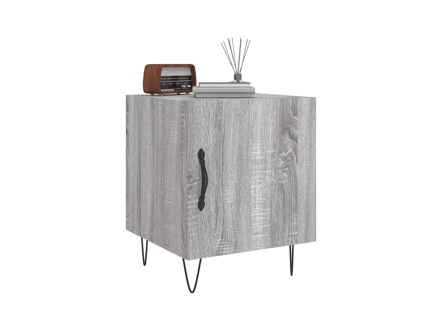 Corning  Tables de chevet 2 pcs sonoma gris 40x40x50cm bois d'ingénierie