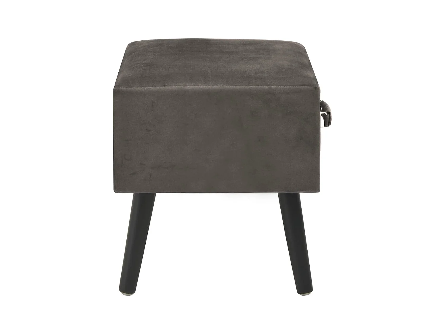 Dorien  Tables de chevet 2 pcs Gris 40x35x40 cm Velours