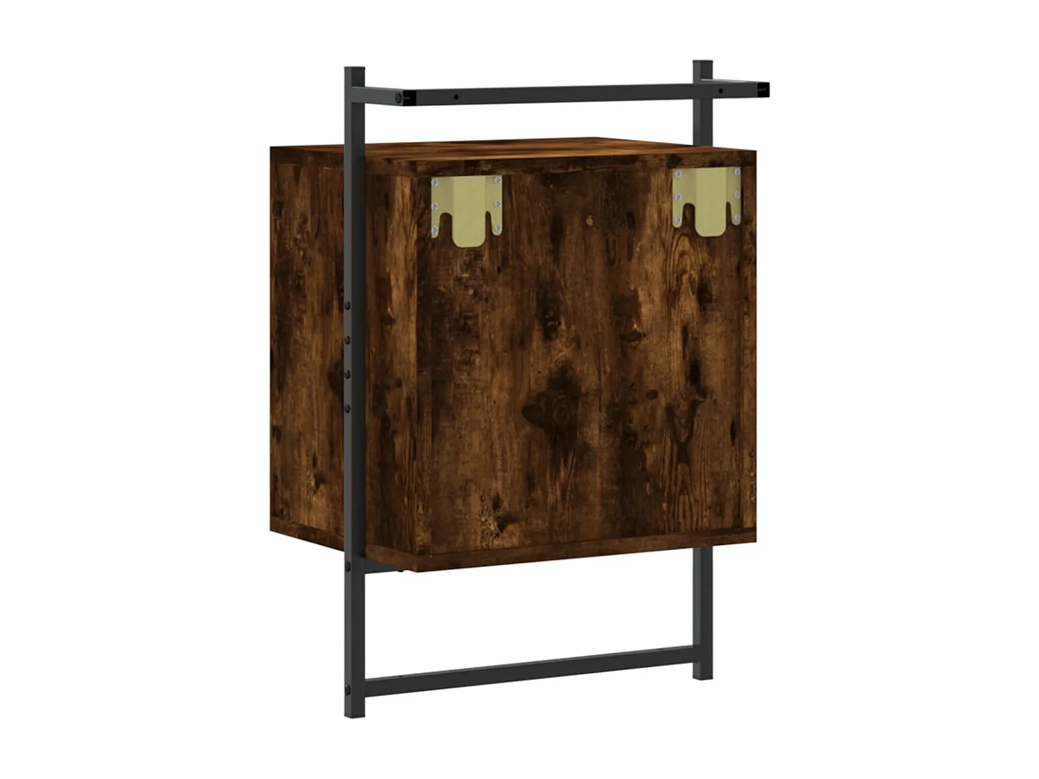 Gina Sofie  Mesita de noche de pared roble ahumado 40x30x61 cm