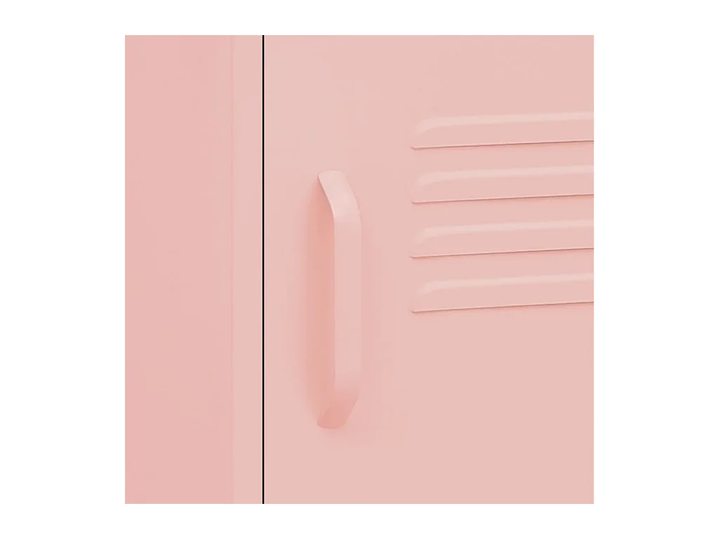 Lakeland  Tables de chevet 2 pcs Rose 35x35x51 cm Acier