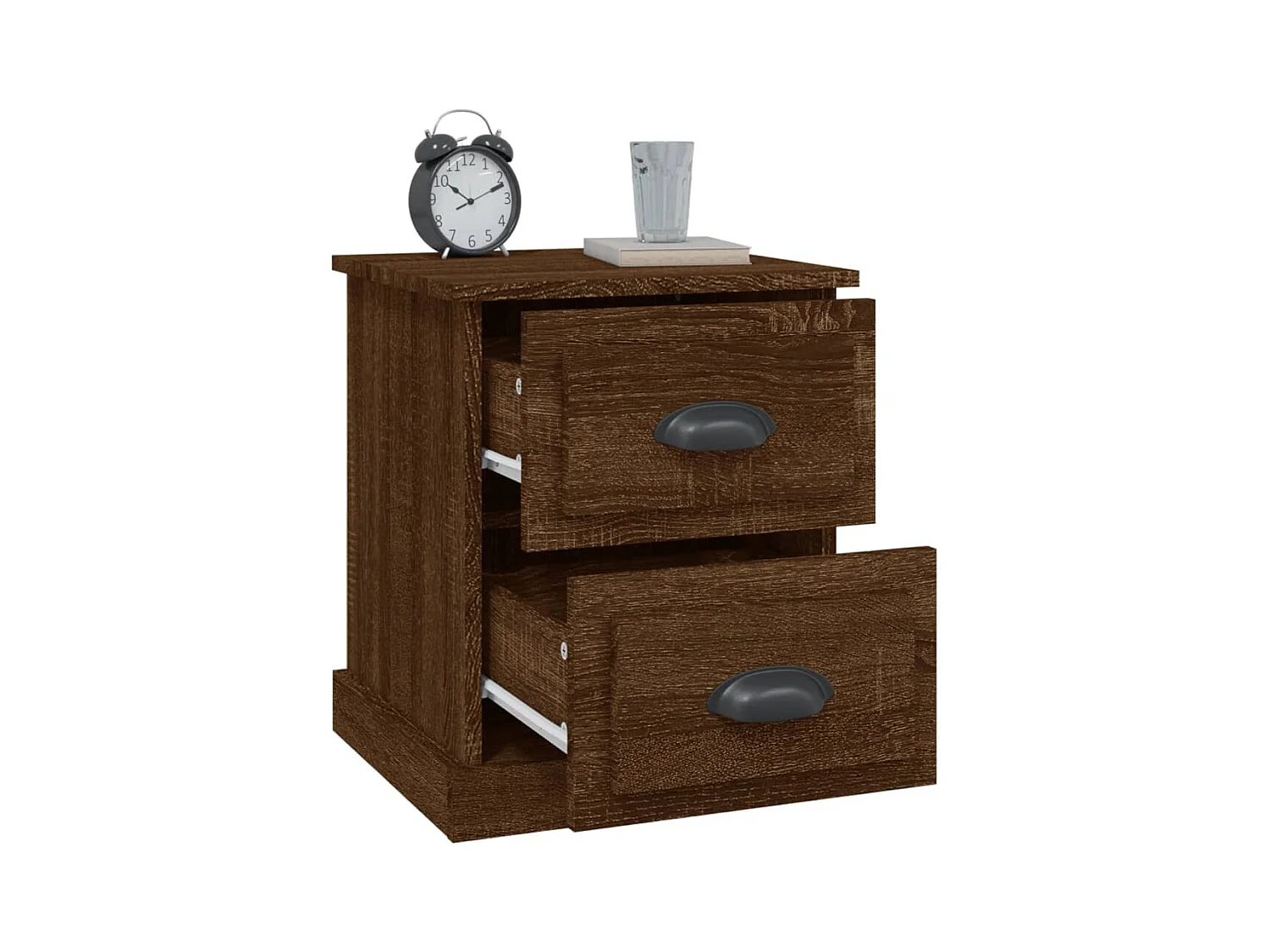 Arras  Tables de chevet 2pcs chêne marron 39x39x47,5cm bois ingénierie