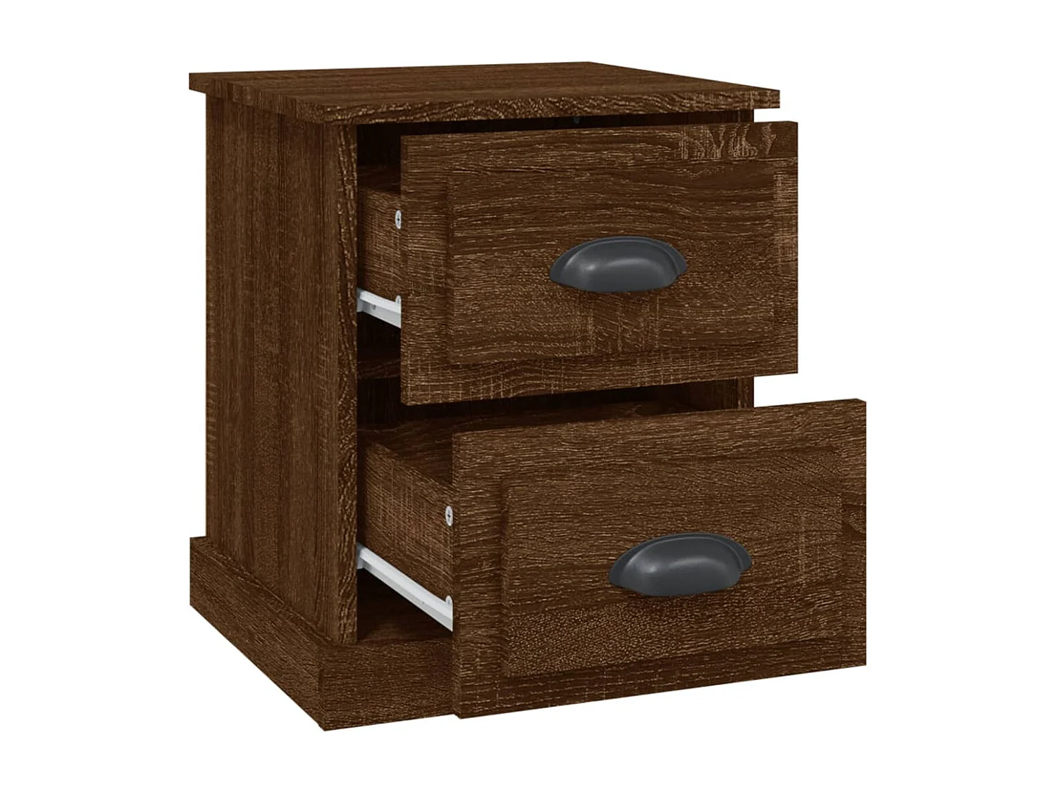 Arras  Tables de chevet 2pcs chêne marron 39x39x47,5cm bois ingénierie