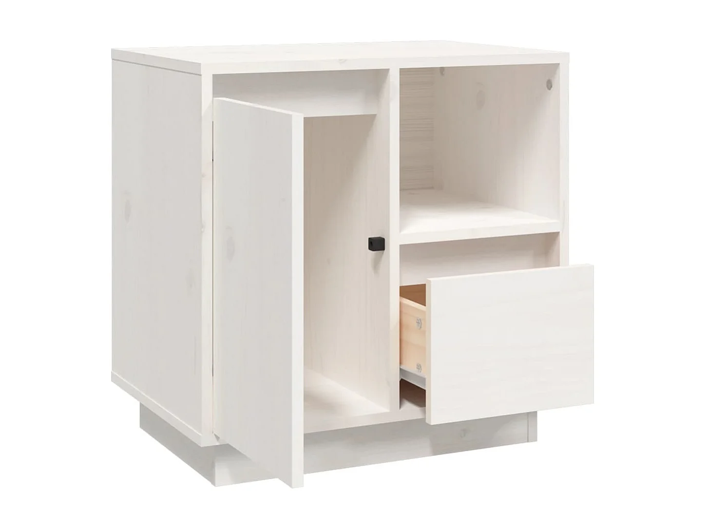 Hollidaysburg  Tables de chevet 2 pcs Blanc 50x34x50 cm Bois de pin massif