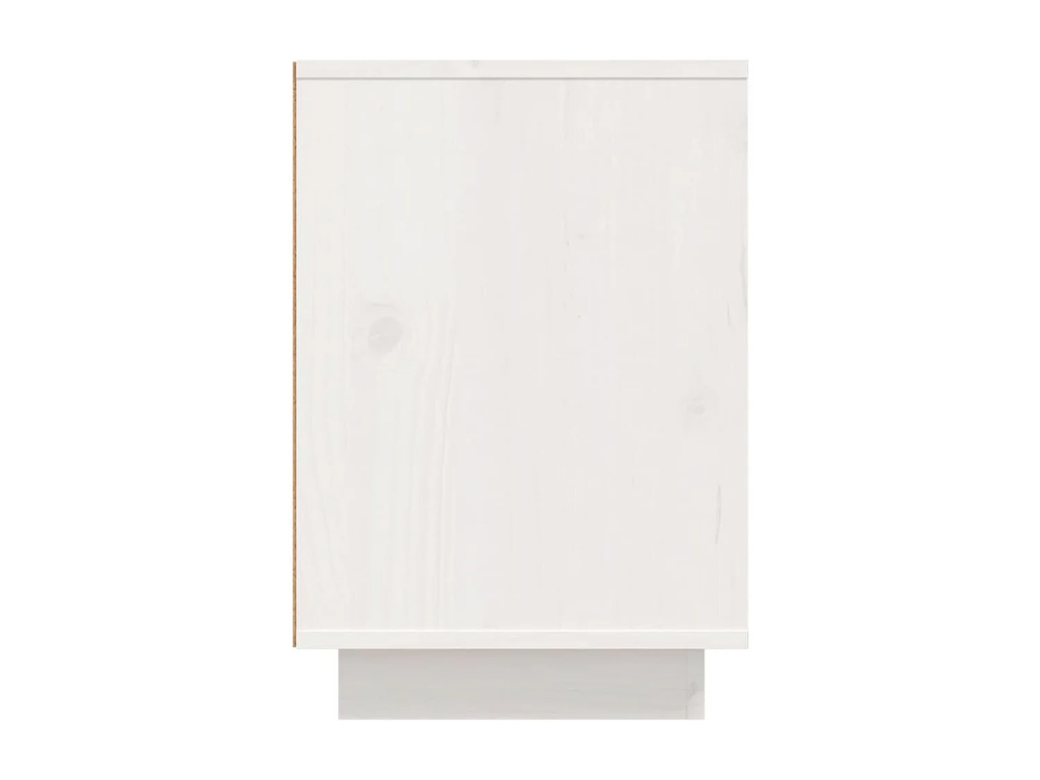 Hollidaysburg  Comodini 2 pz Bianco 50x34x50 cm in Legno Massello di Pino